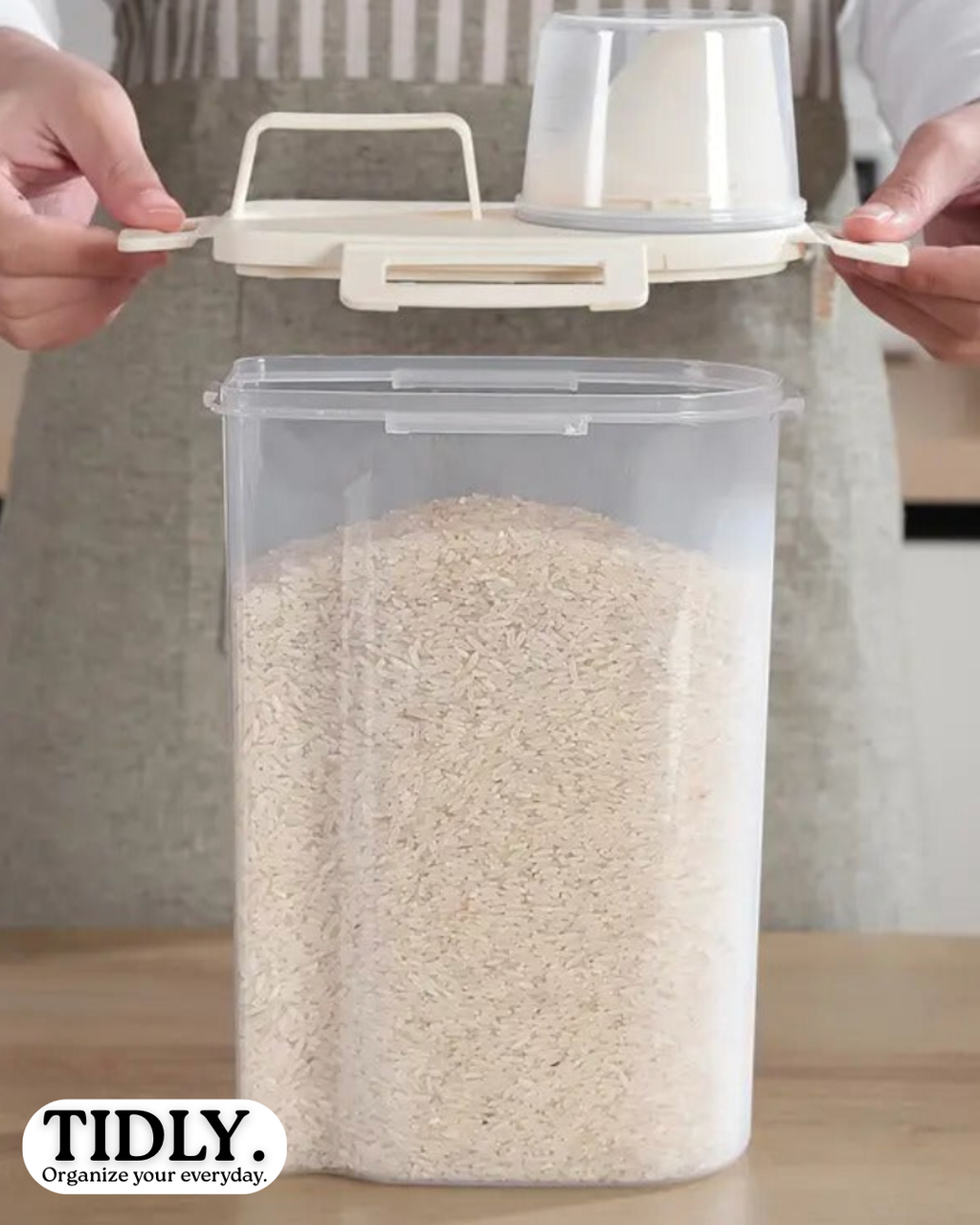 TIDLY Airtight Food Storage Container with Lid – Leak-Proof Kitchen Organizer