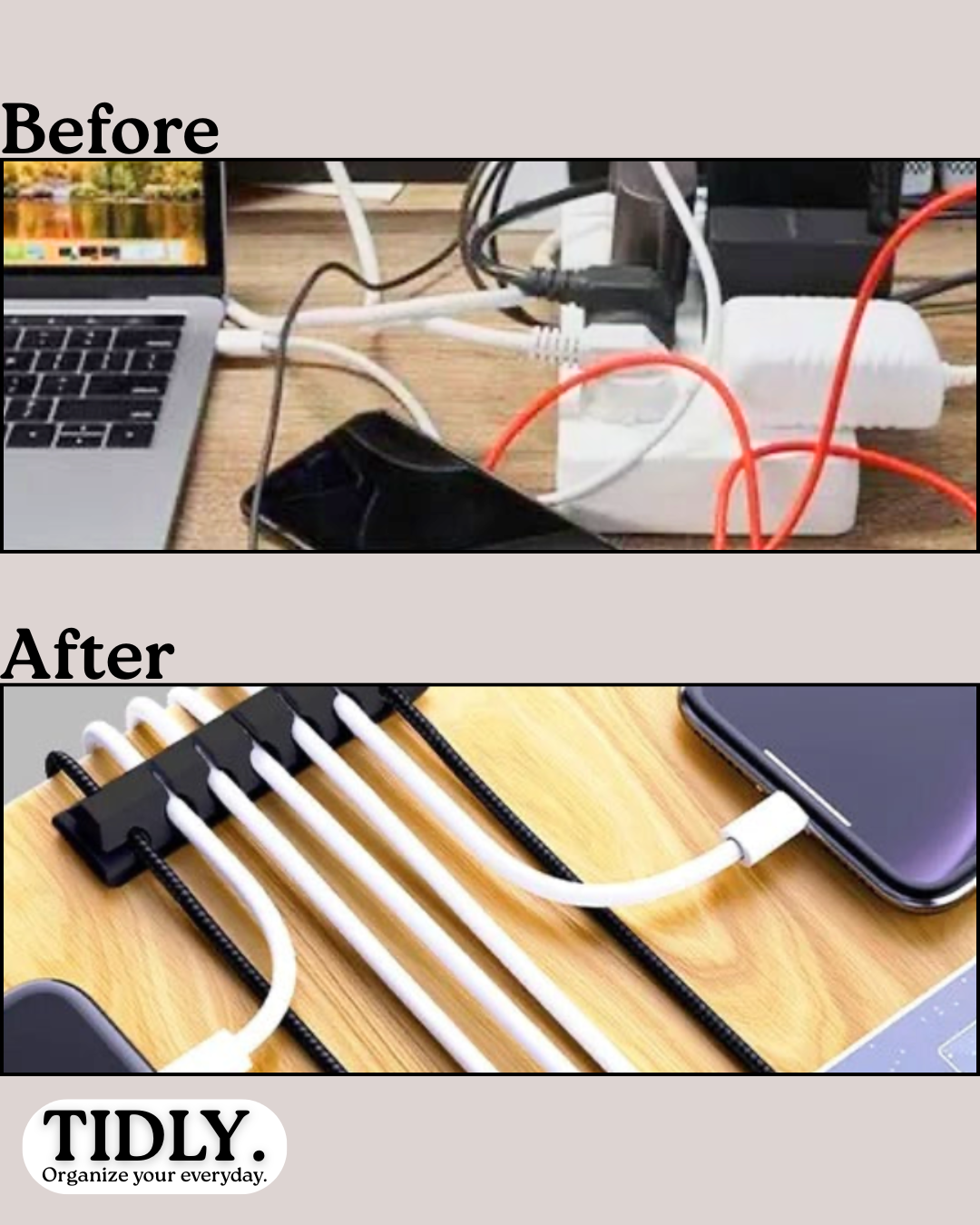 TIDLY Cable Organizer (5 Pcs)