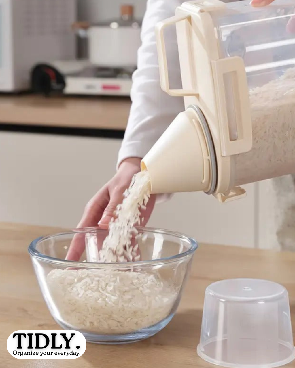 TIDLY Airtight Food Storage Container with Lid – Leak-Proof Kitchen Organizer