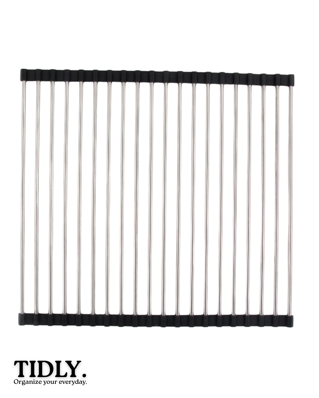 TIDLY Folding Sink Drying Rack (Stainless Steel)