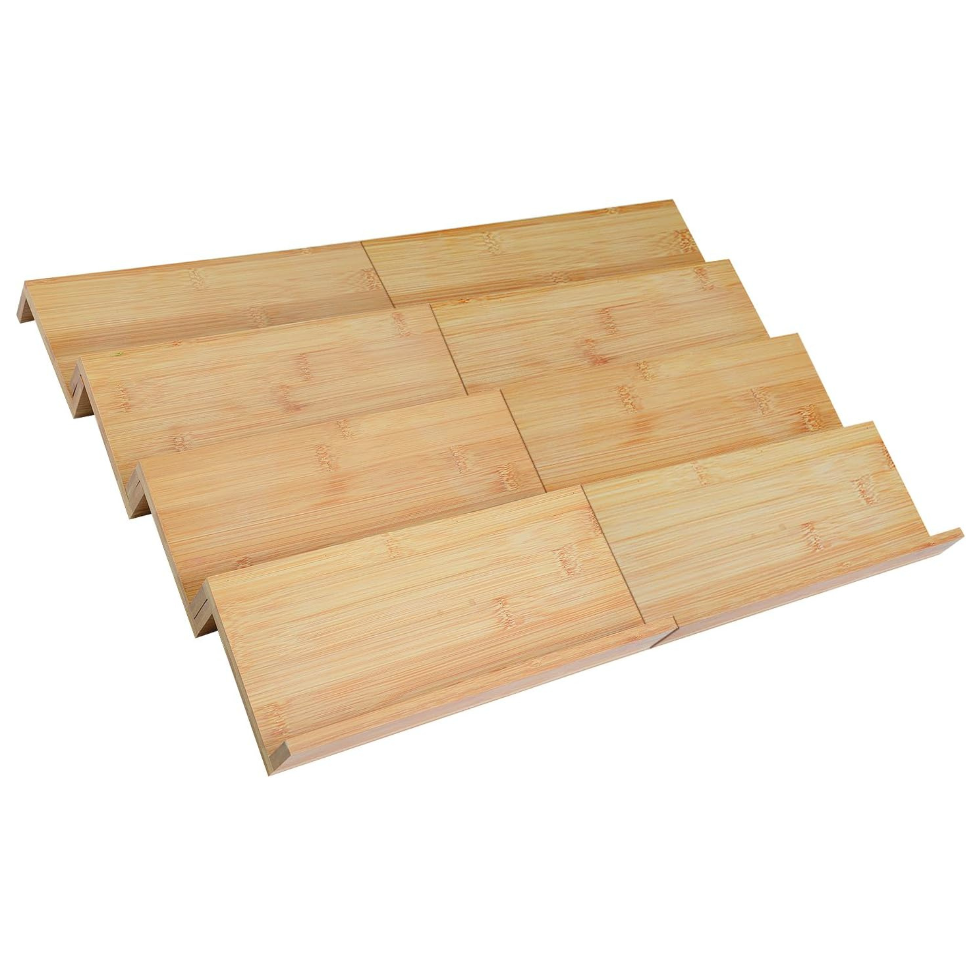 TIDLY Bamboo Drawer Spice Organizer Set